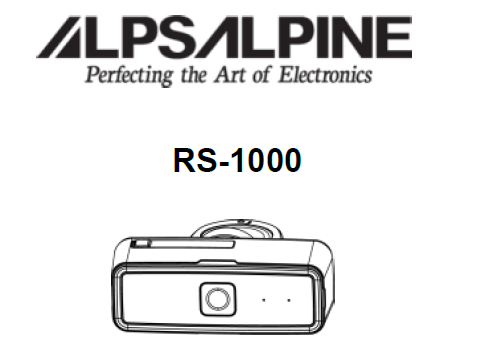 Digital bicycle rear-view mirror Ride Safety System RS 1000: Cover page of the printed RS 1000 operating instructions